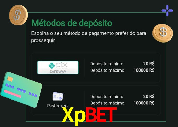 O cassino Xpbet oferece uma grande variedade de métodos de pagamento